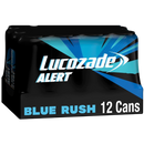 Lucozade Alert Blue Rush Energy Drink Pack of 12x500ml  can