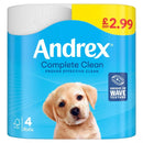Andrex Complete Clean Toilet Tissue 6 x 4 Rolls