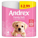 Andrex Family Soft Toilet Tissue  6 x 4 Rolls
