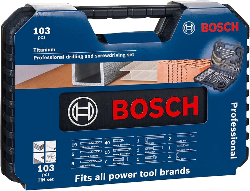 Bosch Professional Professional  Mixed Accessory Set (103 Piece), Black