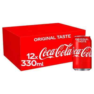 Coca-Cola Original Soft Drink 330ml Pack Cans