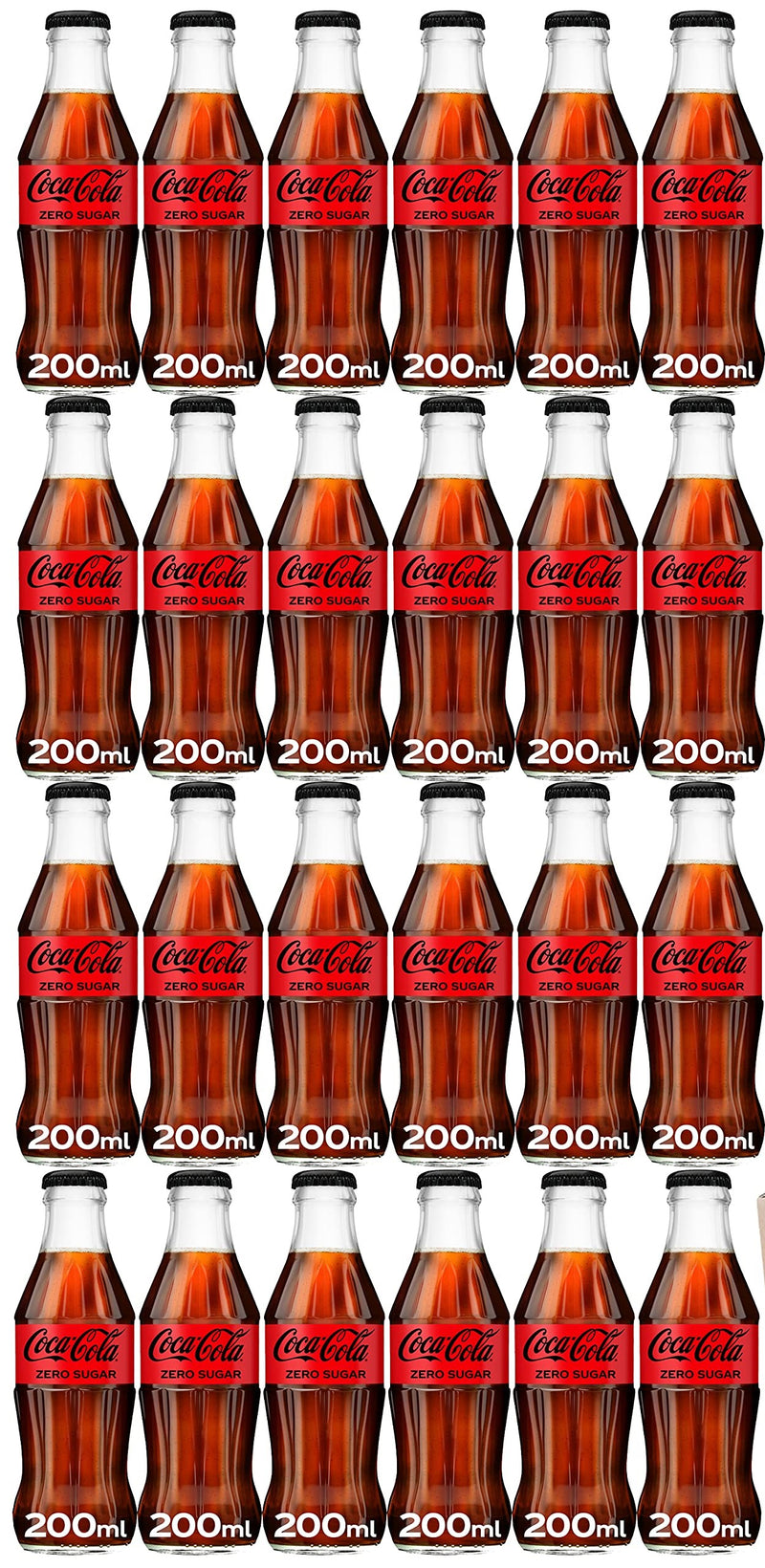 Coca Cola Zero sugar Soft Drink (cans / glassbottles / plastic bottles)