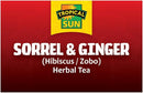 Tropical Sun Sorrel & Ginger Flavour Tea Pack of 6x30g