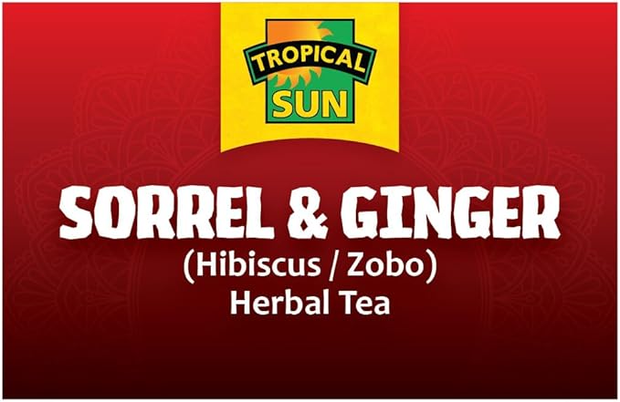 Tropical Sun Sorrel & Ginger Flavour Tea Pack of 6x30g