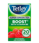 Tetley Strawberry & Rasberry Flavour Tea Pack of 4x20s