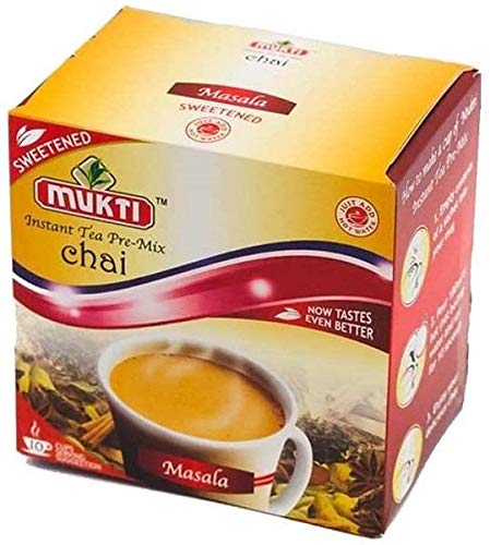 Mukti Instant Tea Pre-Mix Masala Sweetened Chai Pack of 5x200g