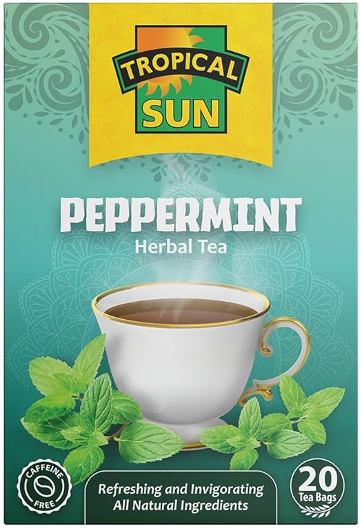 Tropical Sun Peppermint Flavour Tea Pack of 6x30g