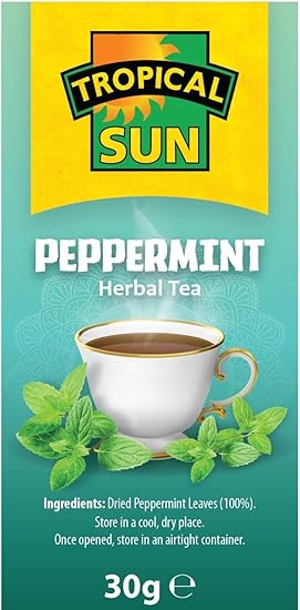 Tropical Sun Peppermint Flavour Tea Pack of 6x30g