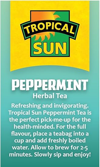 Tropical Sun Peppermint Flavour Tea Pack of 6x30g