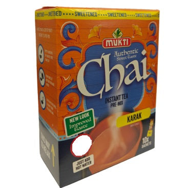 Mukti Instant Tea Pre-Mix Karak Sweetened Chai Pack of 5x200g