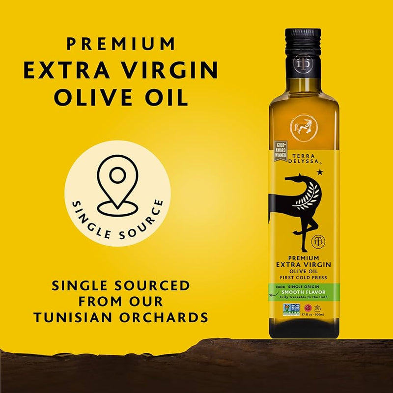 Terra Delyssa Organic Extra Virgin Olive Oil Pack of 2x1l