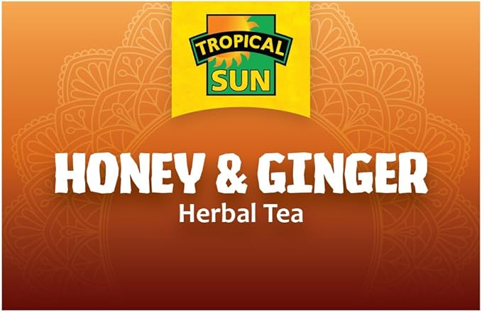 Tropical Sun Honey & Ginger Flavour Tea Pack of 6x30g