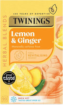 Twinings Infusion Lemon & Ginger Tea Pack of 4x20