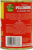 Tropical Sun Pilchards in Tomato Sauce Pack of 6x425g