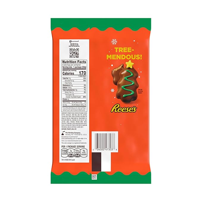 Reeses Peanut Butter Tree King Size Choclates Pack of 24x68g