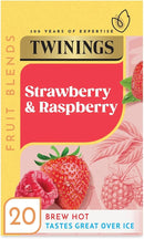 Twinings Infusion Strawberry & Rasberry Pack of 4x20