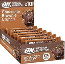 Optimum Nutrition Chocolate Brownie Crunch Protein Bar Pack of 10x65g