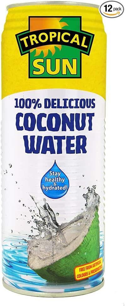 Tropical Sun Natural Coconut Water Pack of 12x520ml
