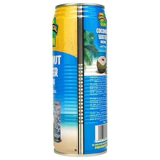 Tropical Sun Natural Coconut Water Pieces Pack of 12x520ml