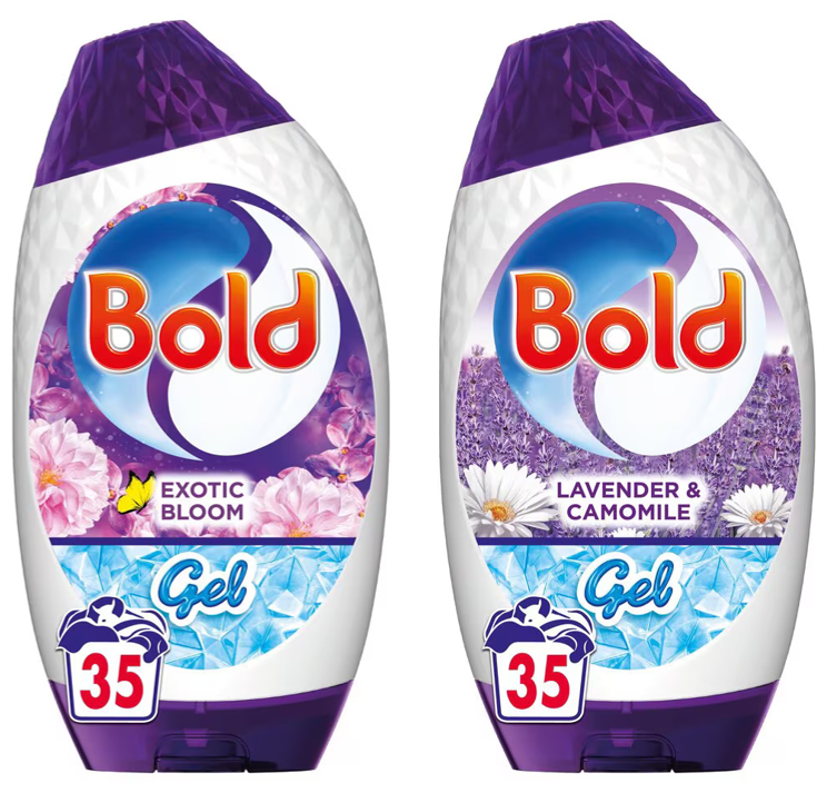 Bold 2in1 Washing Liquid Gel Pack of 6x1.225ml, 35 Washes