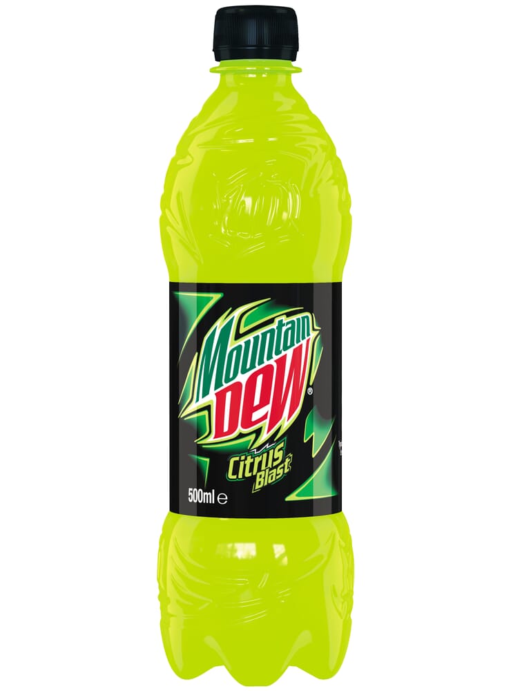 Mountain Dew,citrus blast,bold taste, 12x500ml