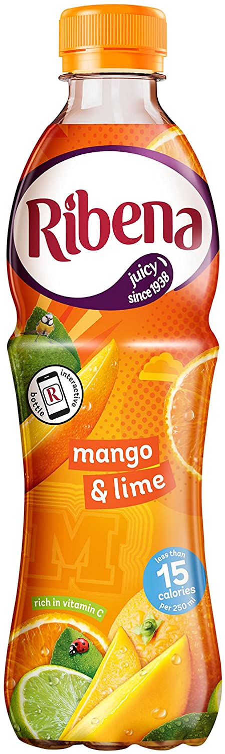 Ribena Light Mango and Lime Drink Pack of 12x500ml
