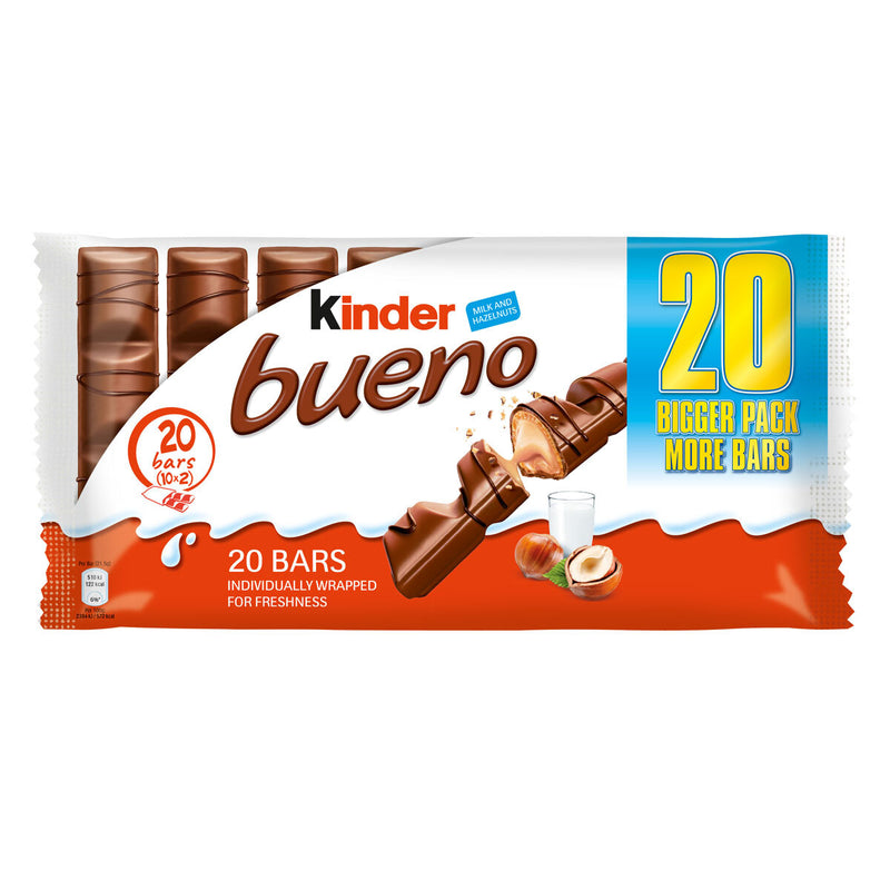 Kinder Bueno Milk Chocolate & Hazelnuts Multipack 10 x 43g (430g)