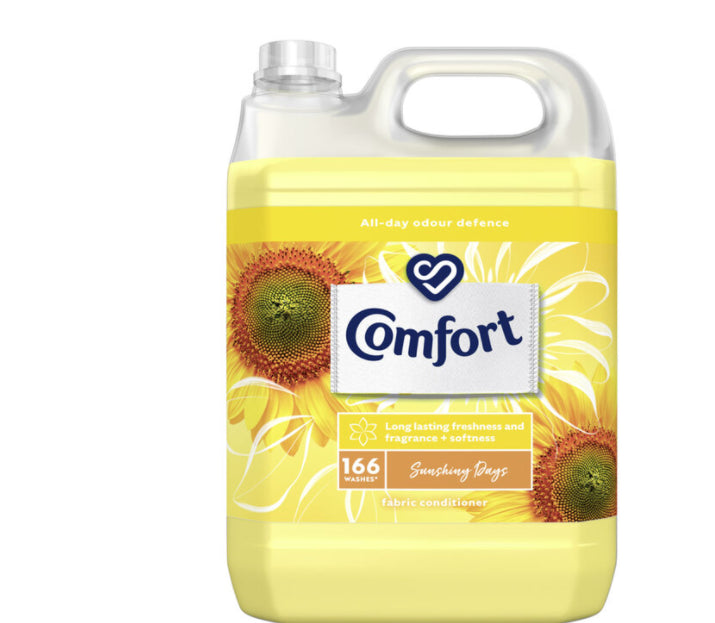 Comfort Sunshiny Day Fabric Conditioner Pack of 160 Wash, 4.8L