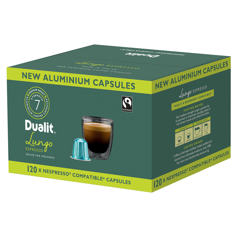 Dualit Aluminium Coffee Capsules Lungo 120pk