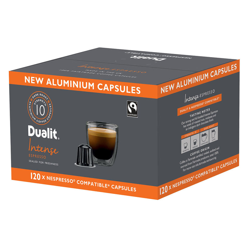 Dualit Aluminium Coffee Capsules Intense 120pk