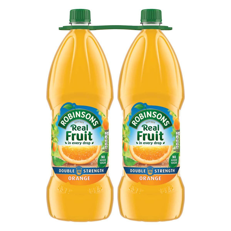 Robinsons Real Fruit Double Strength Orange Squash, 2 x 1.75L