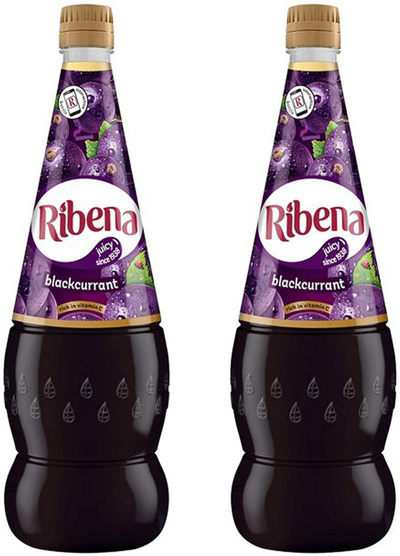 Ribena Blackcurrant Juice Drink 2 X 1.5Litre Fruit Juice Rich in Vitamin C - Papaval