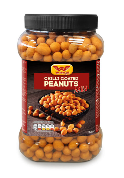 Wings Chilli Coated Peanuts, 1.1 kg