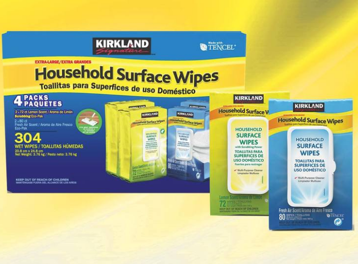 Kirkland Signature Household Surface Wipes, 304 Pack
