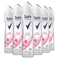 Sure Women Non-Compressed Antiperspirant, 6 x 250ml