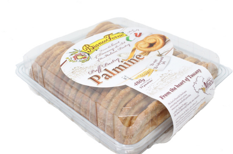 Authentic Italian Puff Pastry Palmine, 480g