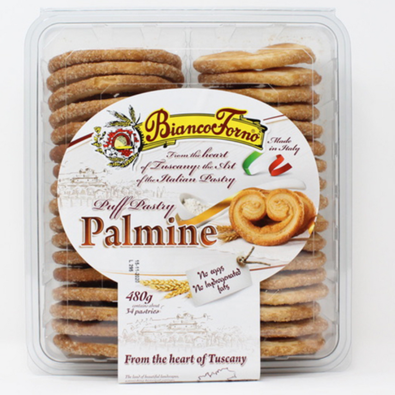 Authentic Italian Puff Pastry Palmine, 480g