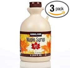 Kirkland Maple Syrup Pack of 3 x 1Ltr