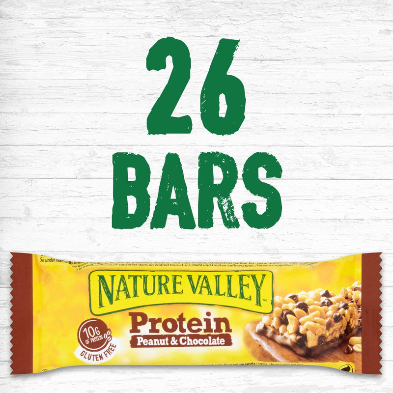 Nature Valley Protein Peanut & Chocolate Gluten Free Cereal Bars 26 x 40g