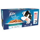 Felix As Good As It Looks Adult Wet Cat Food Ocean Feasts in Jelly 40 X 100G - Papaval