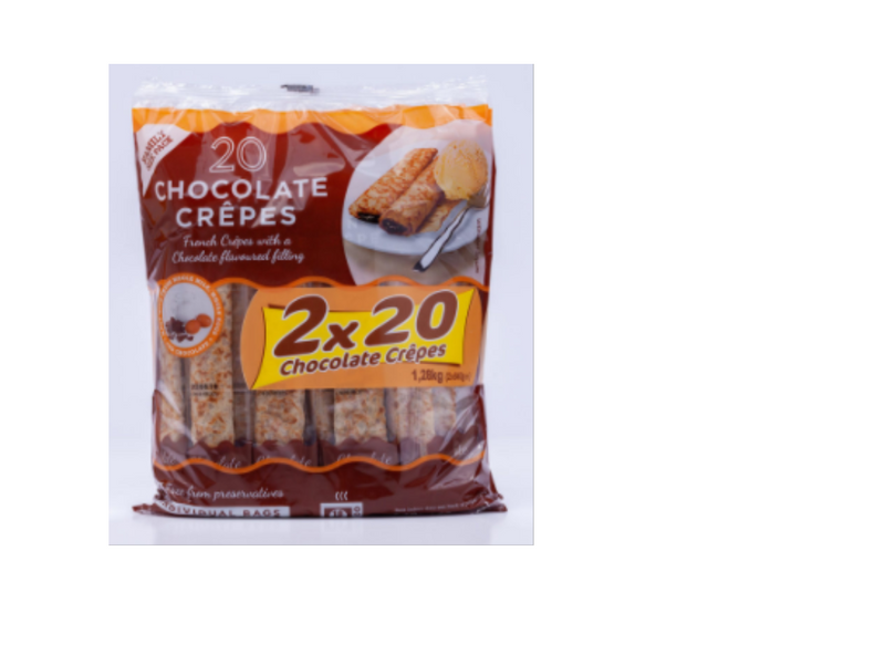 Tigreat Chocolate Crepes, 2 x 20 Pack