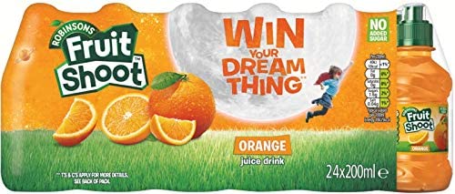 Robinsons Fruit Shoot Orange, 24 x 200ml - Case of 24