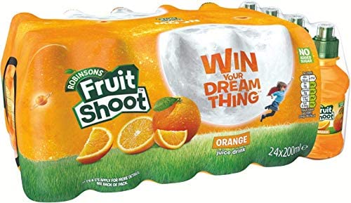 Robinsons Fruit Shoot Orange, 24 x 200ml - Case of 24