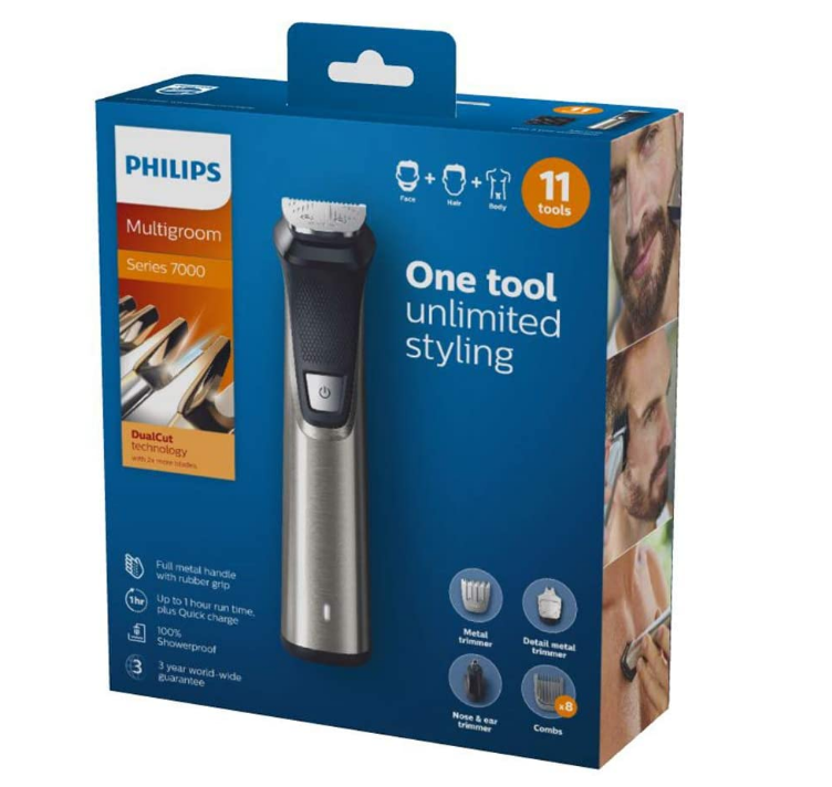 Philips Multigroom Series 7000 11-in-1 Face, Hair & Body Trimmer, MG7735/03