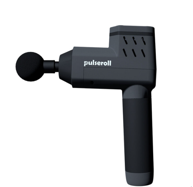 Pulseroll Percussion Massage Gun with Travel Case, Grey