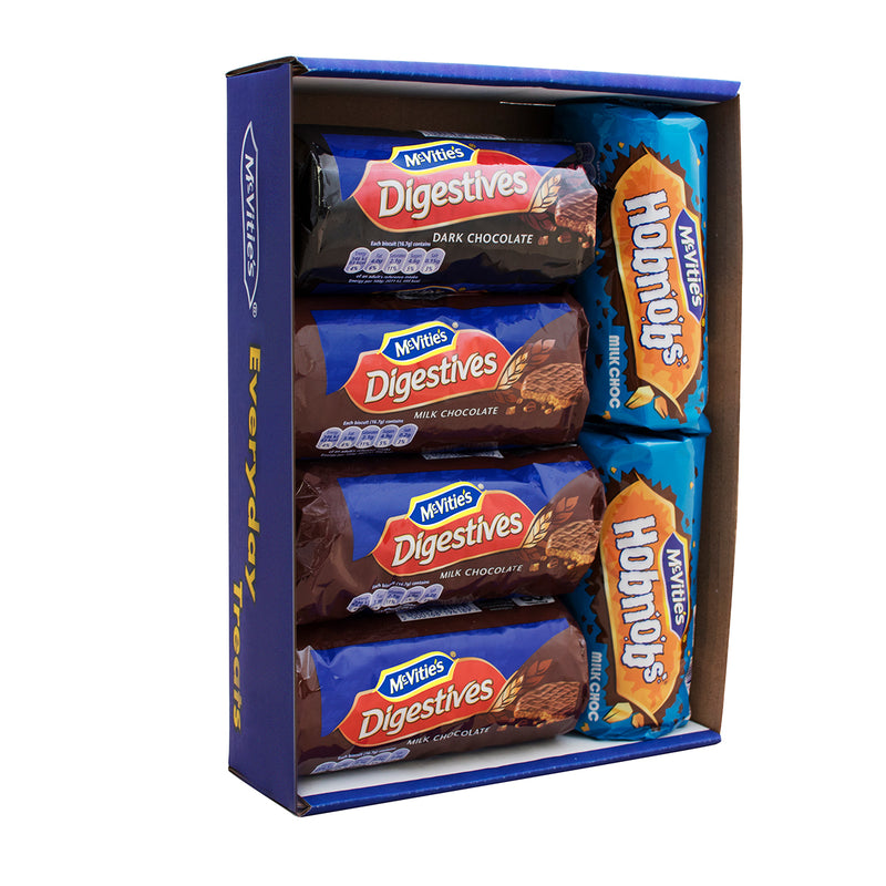 McVities Treat Hobnobs Digestive Dark Milk Chocolate Biscuit 6 Pack