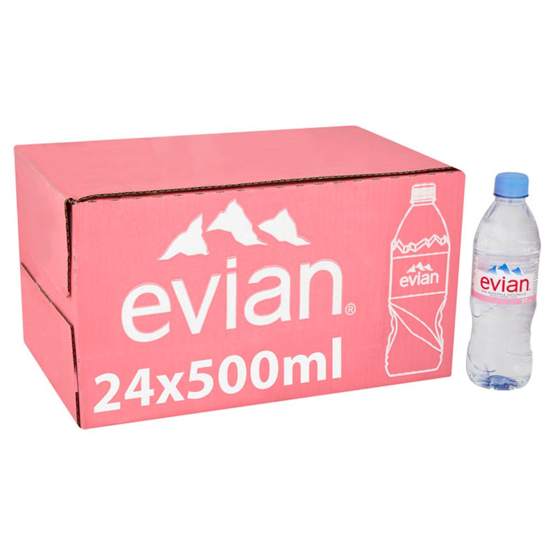 Evian Natural Mineral Water Pack of 500ml bottles
