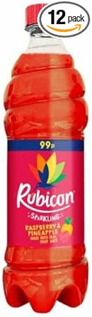Rubicon Sparkling Raspberry& Pineapple Pack of 12x500ml