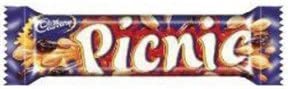 Cadbury Picnic 1 Case of 36 48.4g Chocolate Bars