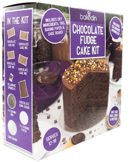 Bakedin Chocolate Fudge Cake Kit, 1kg